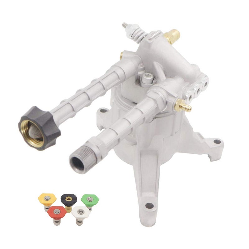 Hutdkte Pressure Washer Pump for SRMW22G26-EZ 2.2G24, 2.2 GPM 2600-2800 PSI for TroyBilt Karcher Craftsman Generac Fits Most 7/8" Shaft 4-7 HP Engines with Pressure Washer Nozzle - Image 1